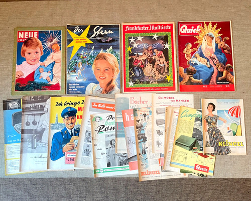 Zeitschriften werbebeilagen - &,