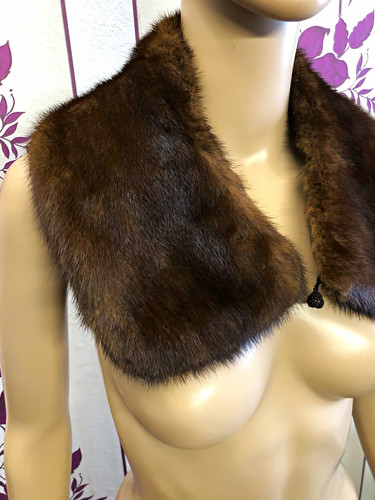 Damen vintage pelzkragen - vintage,