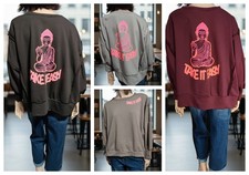 Lässiges Damen oversize  Sweatshirt "Take it easy "Einheitsgr. bis Gr. 44