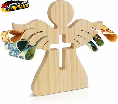Holzengel geldgeschenk taufe - holzengel,