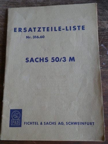 Ersatzteileliste 1958 sachs - 1958,
