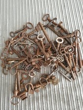 * Konvolut * alte, rostige Schlüssel * für Kostüme, Krampus, Perchten