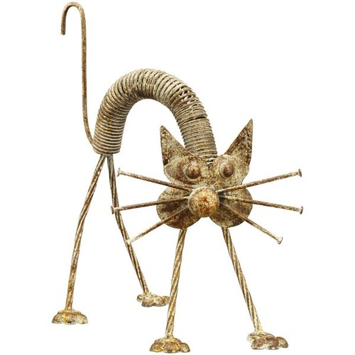 Katze metallfigur x - katze,