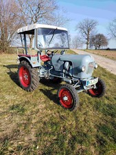 Schöner Oldtimer-Traktor, Eicher Leopard, Type EM 100, 15 PS