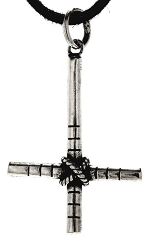 Umgedrehtes kreuz anhänger - umgedrehtes,
