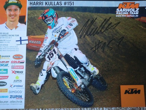 Poster mit autogramm ktm harri - mit,