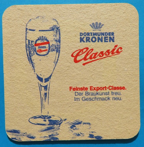 Bierdeckel dortmunder kronen - bierdeckel,