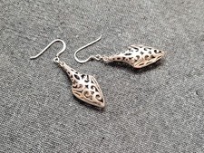 große alte Ohrringe - 925er Silber, filigran, Vintage, Rarität, Art Deco, Retro