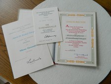 Nachlass-Konvolut-selten 3 x alte original Dokumente-Urkunden-DDR Arzt-Rar