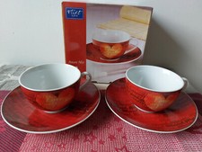 Ritzenhoff & Breker Porzellan- Flirt- Amore Mio- Set 2 Cappuccino Tassen- Neu