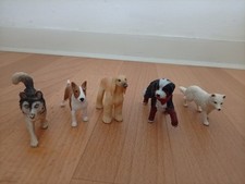 Schleich Hunde Sammlung 17 Stück  +Esel, Wolf und weißer Tiger 
