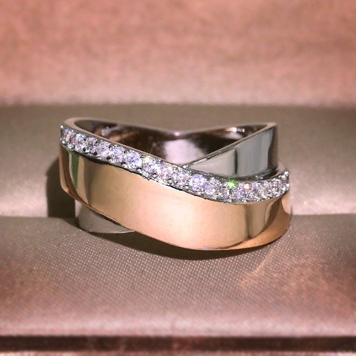 Damen ring zweifarbig - damen,