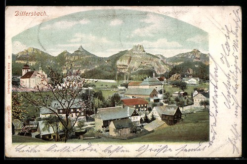 Dittersbach teilansicht mit - teilansicht,