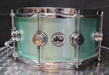 DW Collectors 14x6,5 Zoll Snare Drum Maple USA Seafoam Pearl 333 Shells Lackiert