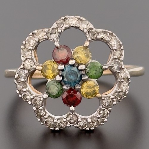 Cluster ring gelbgold - cluster-ring,
