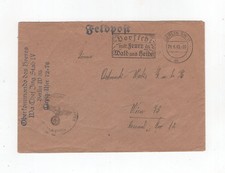 1943 3. Reich Feldpostbrief vom Oberkommando des Heeres Wa Chef Jng. Stab IV