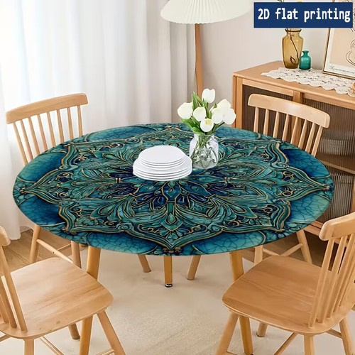 Blaue blumen mandala - blaue,