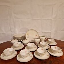 Winterling Röslau Bavaria Kaffeeservice Bunte Farne Elfenbein Porzellan 32 Tlg.