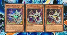Yu-Gi-Oh! 3x Cyber Drache Drei SDCR-DE002 Super Rare Deutsch! BOOSTERFRISCHER Z.