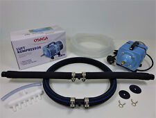 Osaga LK-60 Teichbelüfter Set Koi Teich Sauerstoffpumpe mit Belüfterring, Stange