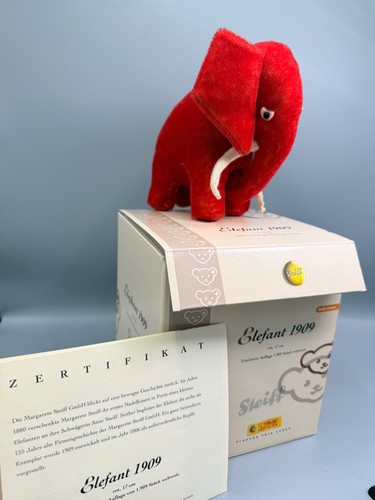Steiff elefant 1909 rot - elefant,