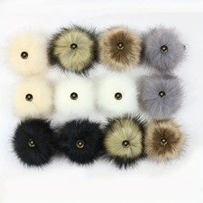 Kunstfell pelz bommel 10 cm - ,