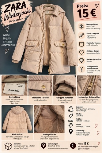 Zara kids winterjacke - kids,