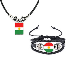 2er Set Kurdistan Lederarmband
