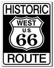 Schild Route 66 USA Poster 30