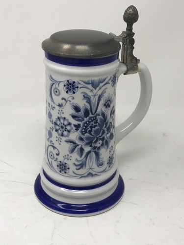 Porzellan bierkrug mit - porzellan,