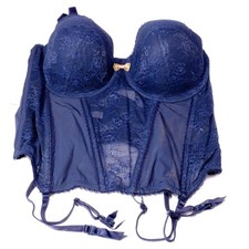 Blaue Corsage Korsage Korsett