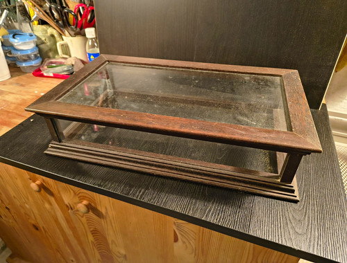 Antike holz glas vitrine - antike,