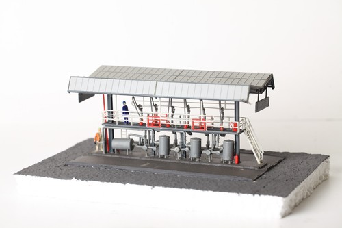 Kibri öllager tankstelle - h0,