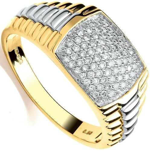 Herren diamant siegelring - herren,