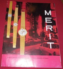 dachbodenfund  katalog prospekt heft merit he / da arm band uhren 1965  preisl.