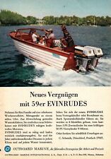 3w6401/ Alte Reklame von 1959 – EVINRUDES Außenbordmotoren