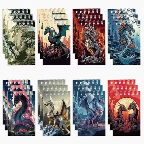 Mini notizbuch drachen - notizbuch,