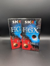 2x SK HGX VHS Leerkassette E-240, Neu & OVP