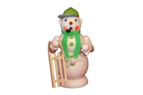 Räucherfigur schneemann mit - schneemann,