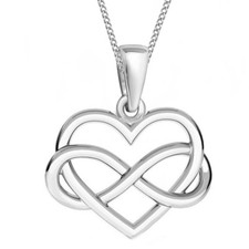 Herz Unendlichkeit Anhänger +