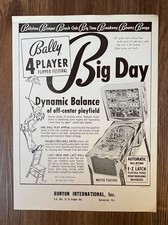 Bally Big Day / Flyer /Flipper