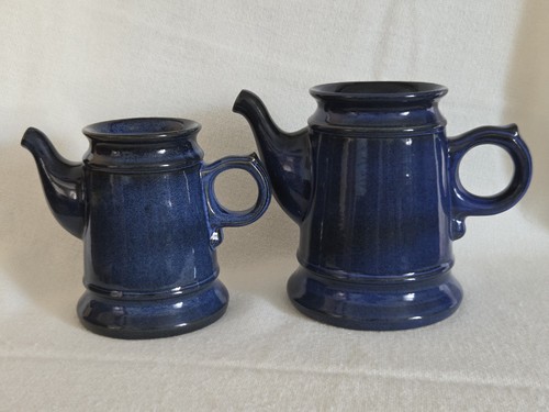 Vintage gerzit vasen set blau - vasen,