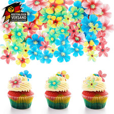 Essbare Blumen Tortendeko Bunt