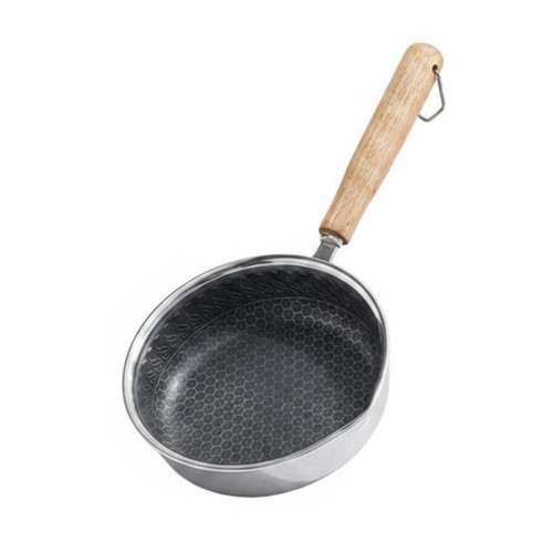 Wabenpfanne holzmaserung griff - wabenpfanne,