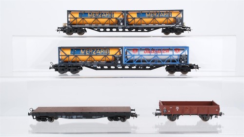 Roco konvolut flachwagen - h0,