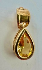 Goldener Citrin-Anhänger
