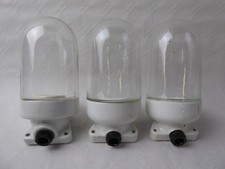 alte schöne Glaskolbenlampe Porzellan E27 Echtglas guter Zustand schrägsitz