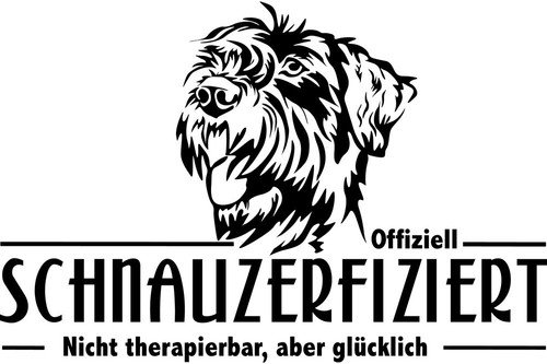 Riesenschnauzer autoaufkleber - riesenschnauzer,