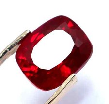 Natürlicher Zertifizierter Rubin 9,20 Ct Taubenblutrot Kissenform Lose Edelstein
