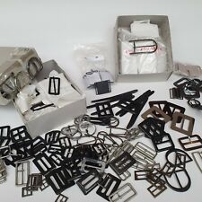 50 Stück Gürtelschnallen + D-Ringe + Schnallen verschiedene Farben & Größen Mix